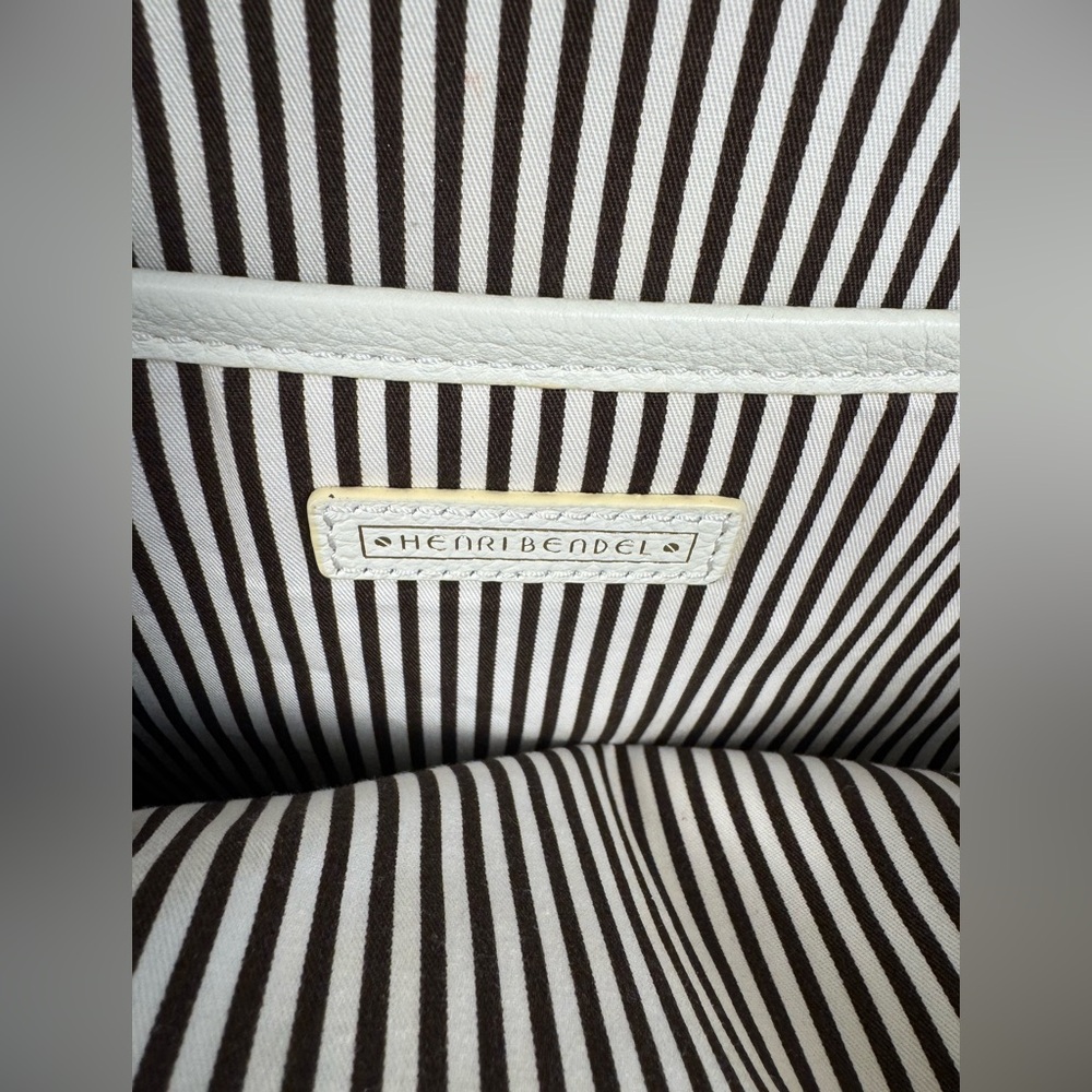 Henri Bendel Influencer Mini Convertible Backpack in White - Picture 13 of 14